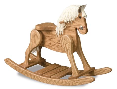 Amish-Made Wooden Rocking Horse | Wooden rocking horse, Wood rocking horse, Rocking horse plans