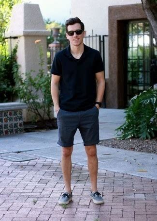 Black Polo with Shorts Outfits For Men (19 ideas & outfits) | Lookastic