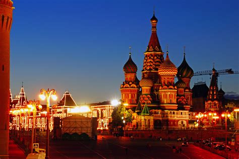 russia, Moscow, Temples, Night, Street, Lights, Cities Wallpapers HD / Desktop and Mobile ...