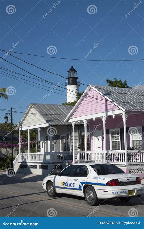 Police car in Key West editorial photo. Image of police - 45623406