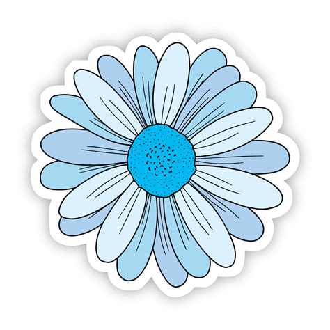 Blue Daisy Aesthetic Sticker | Aesthetic stickers, Cute stickers, Cool stickers