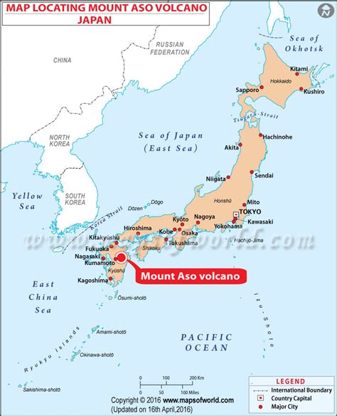 Japan Volcano Map - Jungle Maps: Volcanic Map Of Japan : Explore aso volcano in japan as it ...