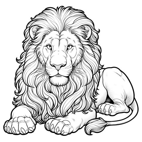 20 Lion Coloring Pages, Adult Lion Coloring Page, Cool Animal Coloring ...