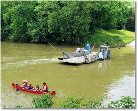 Canoe and Ferry on Green River | Green river, Mammoth cave national ...