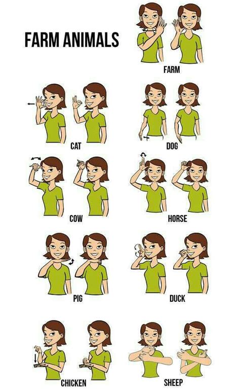 sign language animals printable - wallpapersfordesktopfullscreen