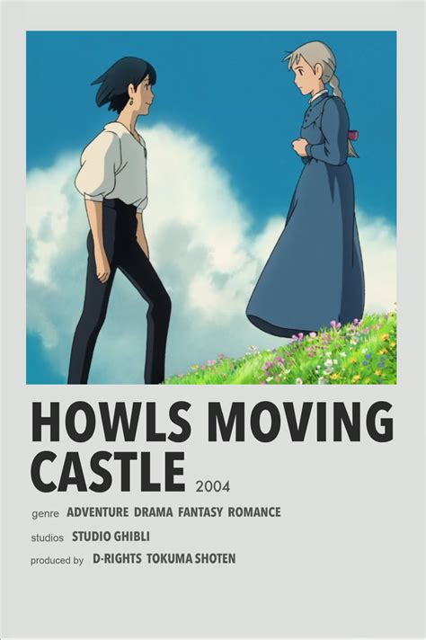 minimalist poster - Howl's moving castle | Studio ghibli poster, Studio ...