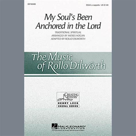 My Soul's Been Anchored In The Lord Sheet Music | Rollo Dilworth | SSAA Choir