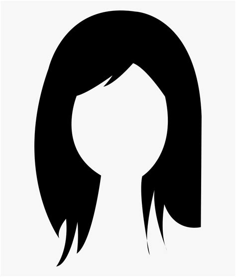 Brunette Female Woman Long Hair - Gambar Rambut Kartun Png , Free Transparent Clipart - ClipartKey