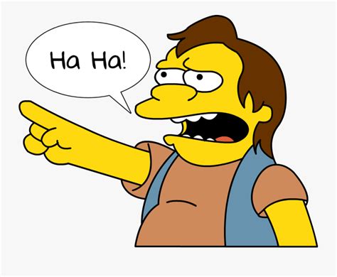 #simpsonsfamily #haha #nelson - Simpsons Ha Ha Png , Free Transparent Clipart - ClipartKey