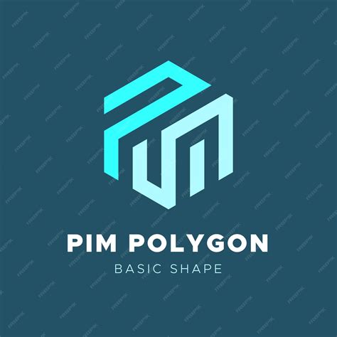 Premium Vector | Pim monogram polygon logo