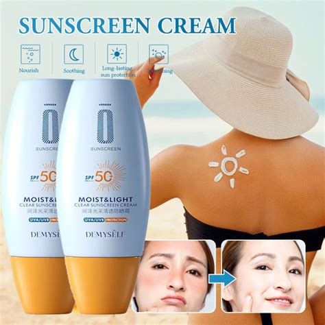 Whitening Sun Cream SPF 50+ Sunblock Lotion UV Bright with Gluta ...