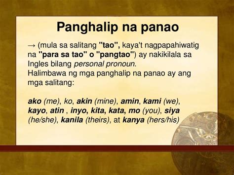 Panghalip Na Panao Filipino Instructional Materials Panghalip Na Panao ...