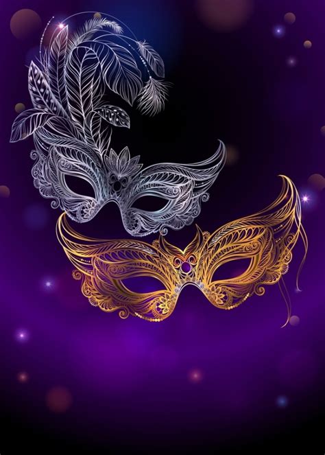 Mardi Gras Masquerade Party Backdrop Wallpaper Decorations Photography ...