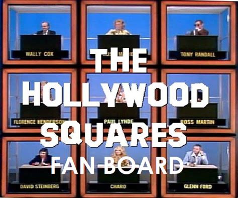 Home | Hollywood Squares Fan Board