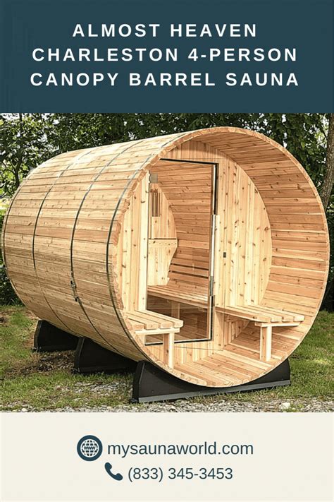 The front porch of the Charleston Barrel Sauna is one of its best-selling features! It is ...