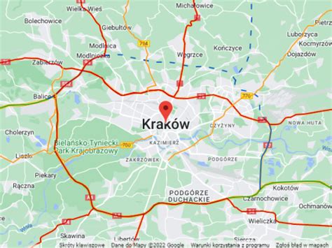 Kraków Mapa Samochodowa | Mapa