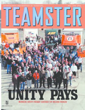 Fillable Online May/June 2003 - International Brotherhood of Teamsters ...