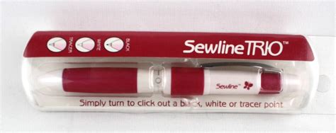 Sewline Trio 3 Colors Fabric Marker Pencil Black, White and Tracer Point | eBay