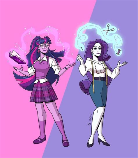 cloi on Instagram: "(1/3) Twilight Sparkle & Rarity . . . #mlp #mlpfim #mylittlepony # ...