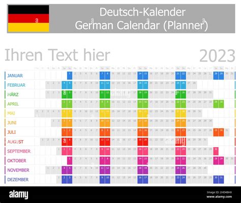 2023 german calendar hi-res stock photography and images - Alamy