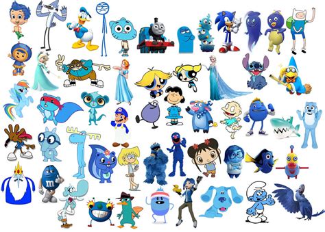 Blue Characters by GREENTEEN80 on DeviantArt