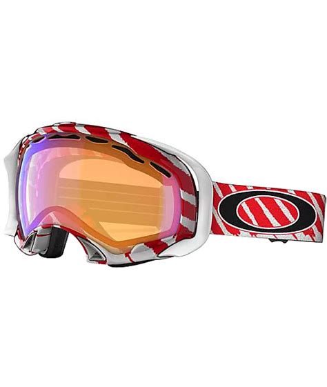 Oakley Shaun White Splice White & Red Snowboard Goggles | Zumiez