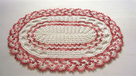 Crochet Doily Pattern,Enchanting Oval Doily,Oval doily Pattern Crochet ...