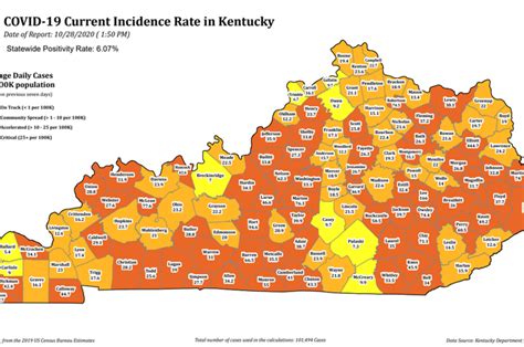 More than half of KY counties in 'red zone' urged to follow stricter ...