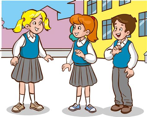 a group of students kids talking cartoon vector 19015978 Vector Art at Vecteezy