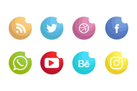 Social Media Logo Vector Art Png Social Media Icons Set Logo Vector ...