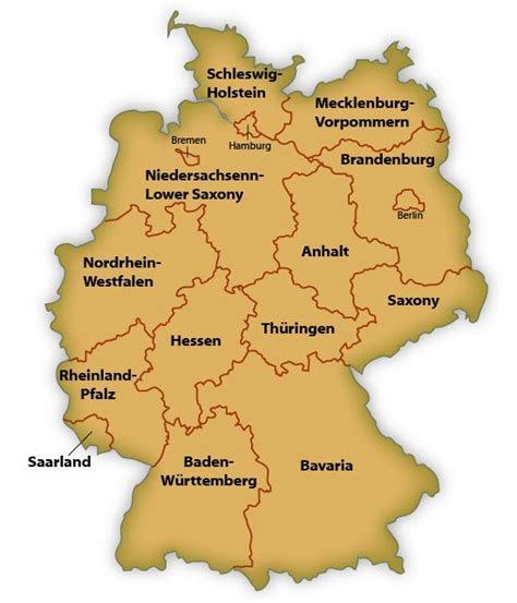 Map of German States