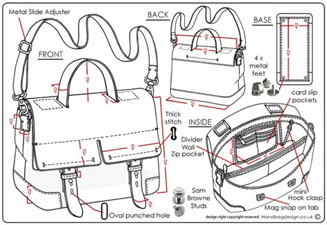 Handbag / Purse design illustration sketch drawing / Hand rendering by Emily O'Rourke at ...