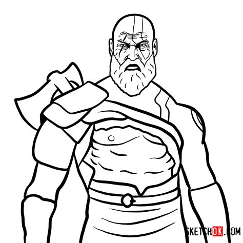 Kratos God Of War Coloring Pages Coloring Pages