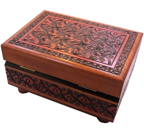 Artistic Carved - Secret Wooden Puzzle Box-CC8080