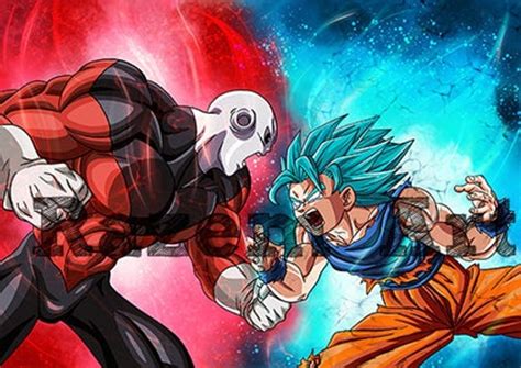 Jiren Vs Goku Super Saiyan Blue 2 Rage Mode Print