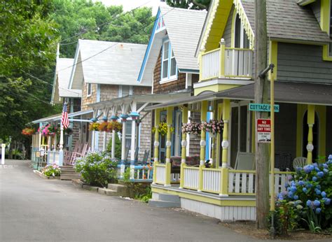 Cottages @ Martha's Vineyard, MA - Oak Bluffs Campground | Marthas vineyard, Cottage, Cottage porch