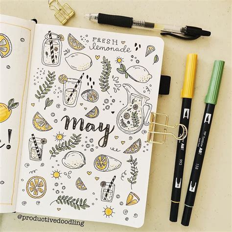 Get the best bullet journal cover page ideas for summer! Learn how to ...