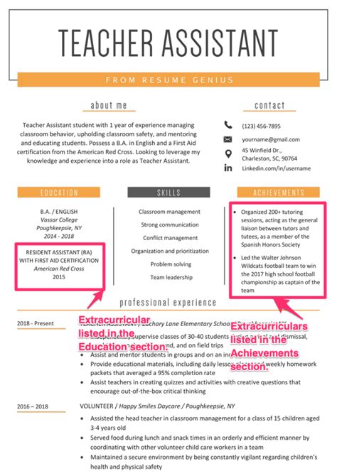 Co Curricular Activities in Resume - LorenzominBeasley