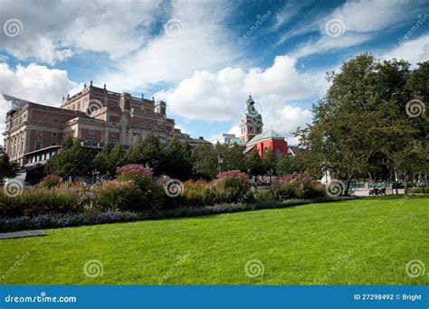 Stockholm Park stock photo. Image of clouds, stockholm - 27298492