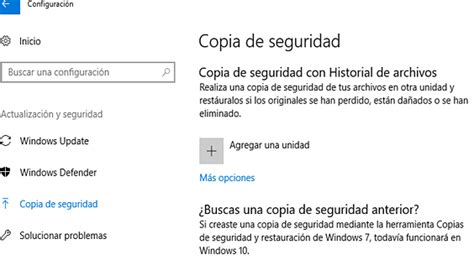 Página de configuración de copia de seguridad Windows 10, Homework, Safety