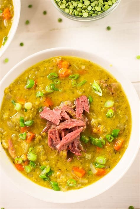 Slow Cooker Split Pea Soup • A Sweet Pea Chef