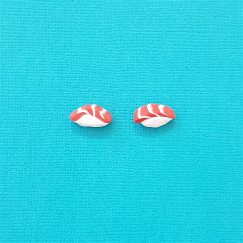 Mini Sushi Earrings Cute Salmon Design | Flicka Handmade