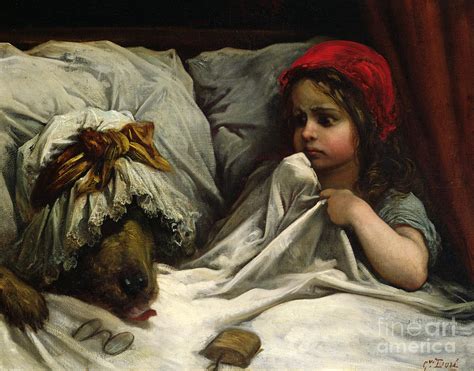 Little Red Riding Hood Painting by Gustave Dore - Pixels