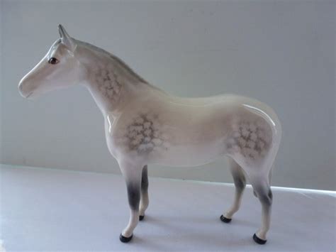 Beswick Horse Figurine Dapple Grey Beswick Horse Head Facing