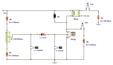 Time Delay Relay Circuit Diagram