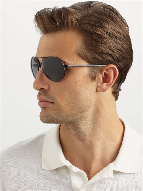 Tom Ford Charles Metal Aviator Sunglasses in Black-Grey (Black) for Men - Lyst