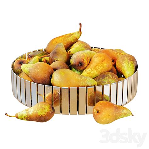 [3DSKY] Pear Conference In Metal Round Vase 3D Model | NEW UPDATE 2024