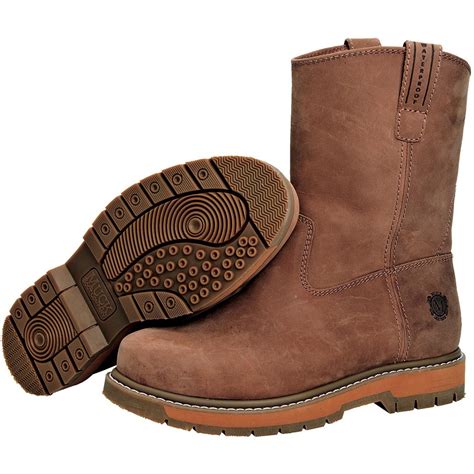 Muck Boots LTH-904M Wellie Classic Leather Work Boot Brown | Honeywell Store