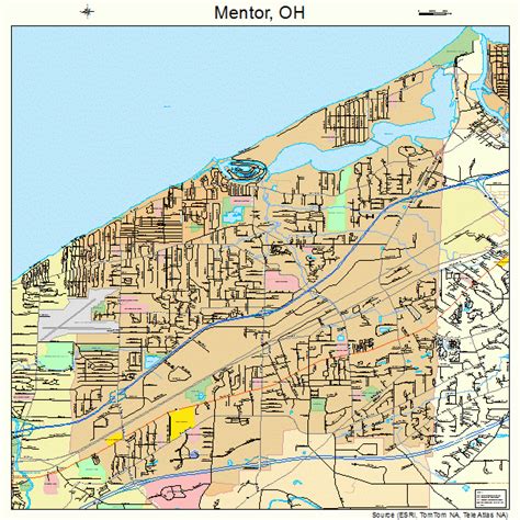 Mentor Ohio Street Map 3949056