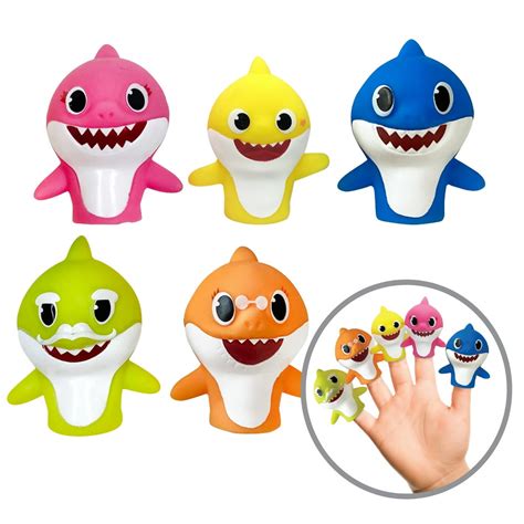 Pinkfong Baby Shark Bath Finger Puppets - Walmart.com - Walmart.com